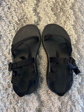 Chaco Z/1 Classic Sport Sandals - Solid Black Size 9 W